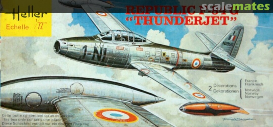 Boxart Republic F-84 G "Thunderjet" 207 Heller