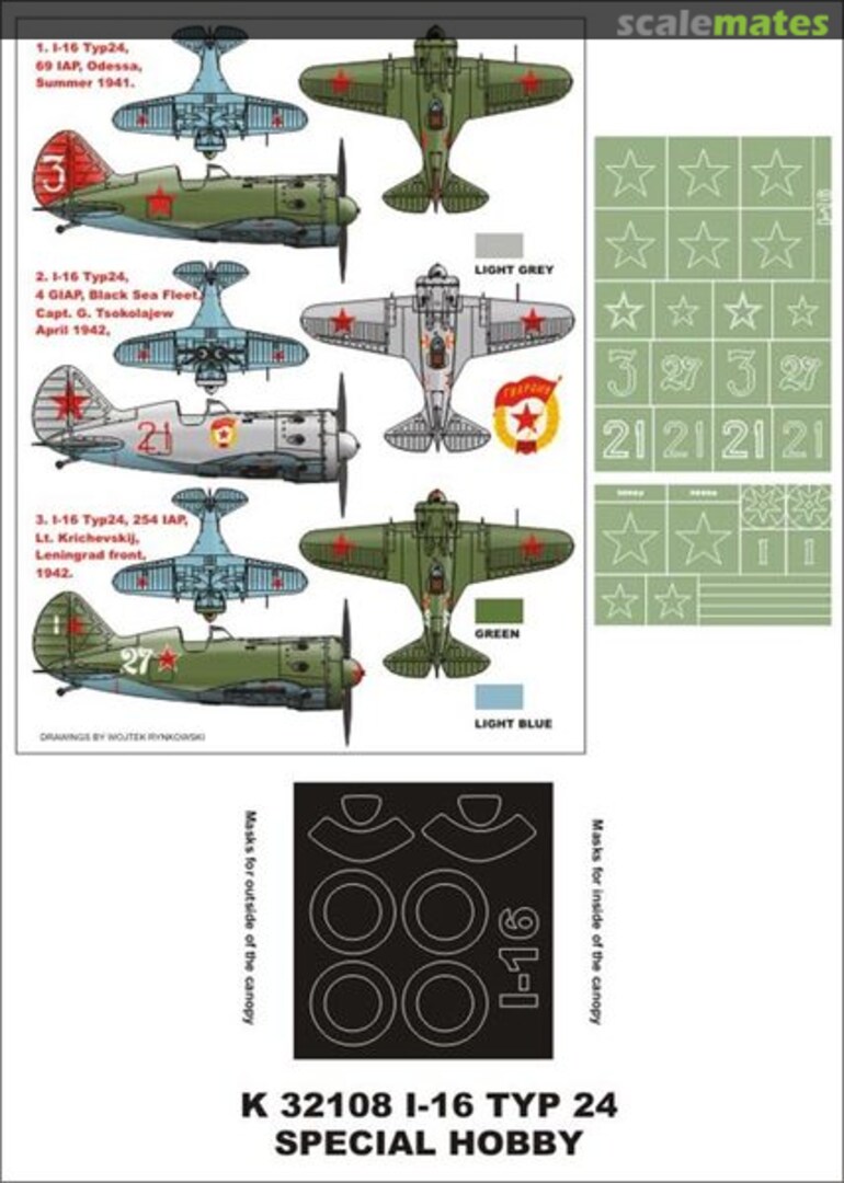 Boxart Polikarpov I-16 Typ 24 K32108 Montex