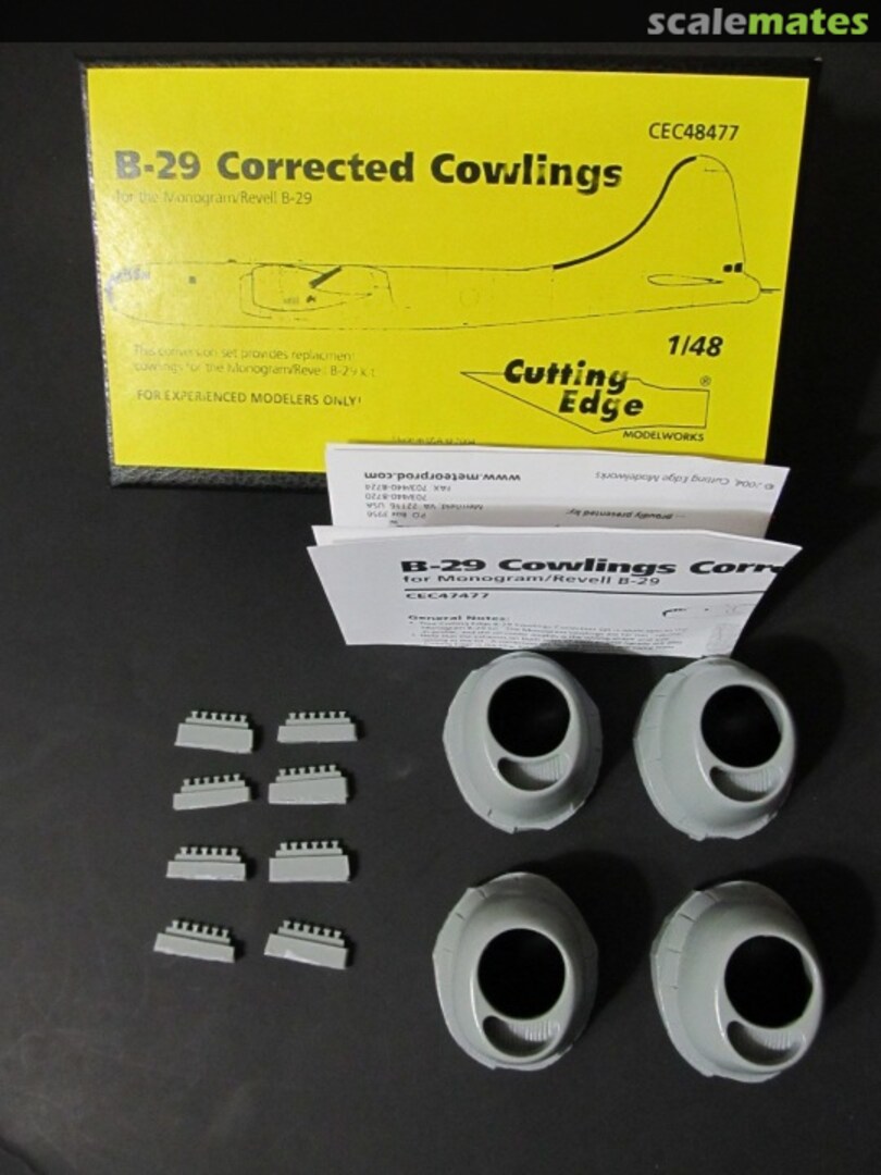 Boxart B-29 Corrected Cowlings CEC48477 Cutting Edge Modelworks