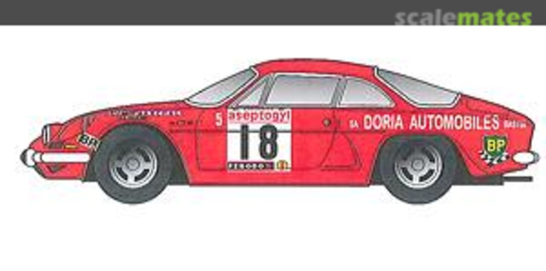 Boxart Alpine A110 DORIA #18 Tour de Corse 1972 ST27-DC1032 Studio27