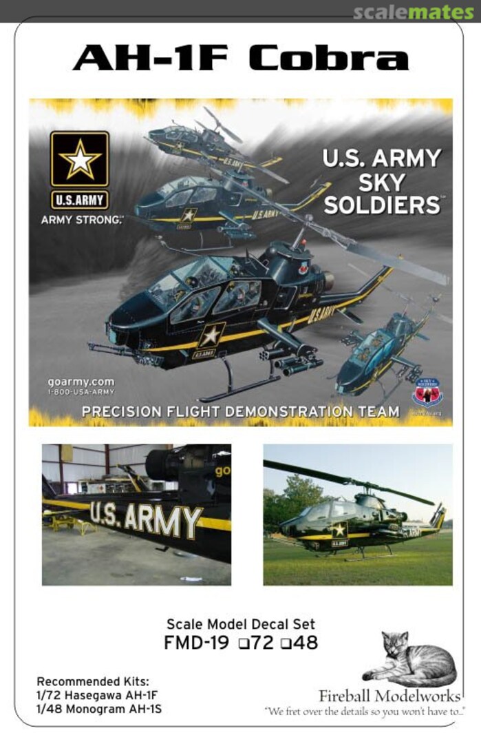 Boxart AH-1F Sky Soldiers Precision Demonstration Team FMD-19-72 Fireball Modelworks