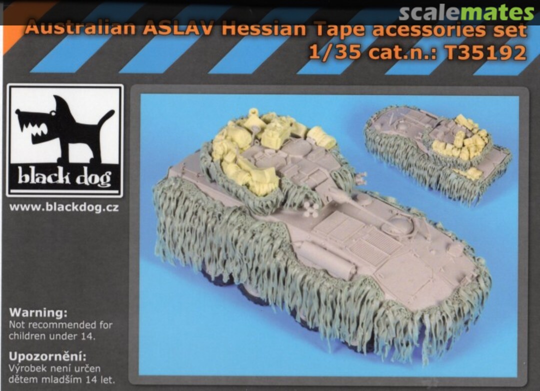 Boxart Australian ASLAV Hessian Tape Accessories Set T35192 Black Dog