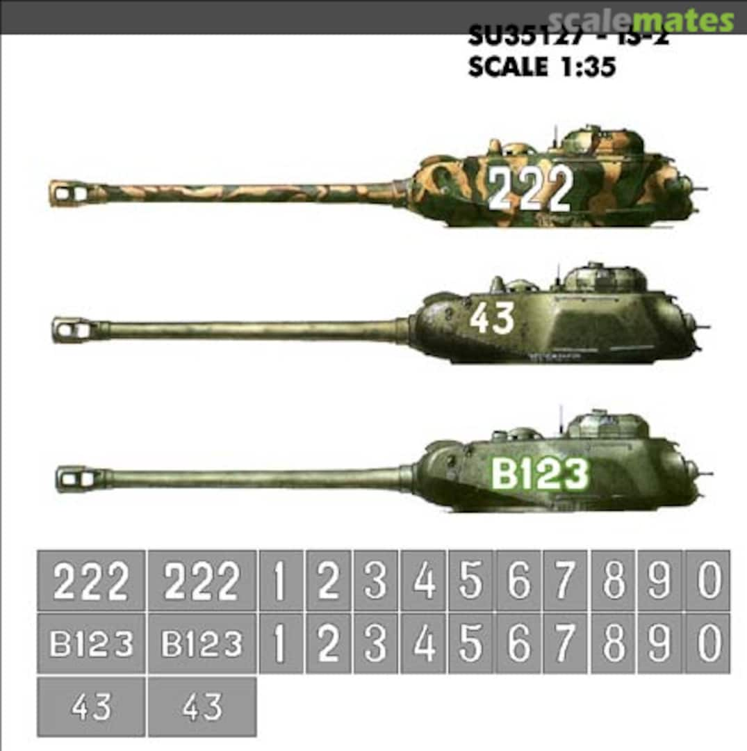 Boxart Mask for IS-2 SU35127 Hobby Plus