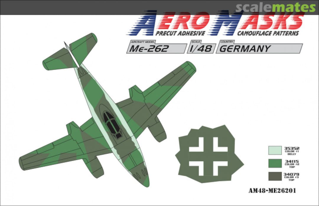 Boxart Me-262 Germany AM48-ME26201 AeroMasks