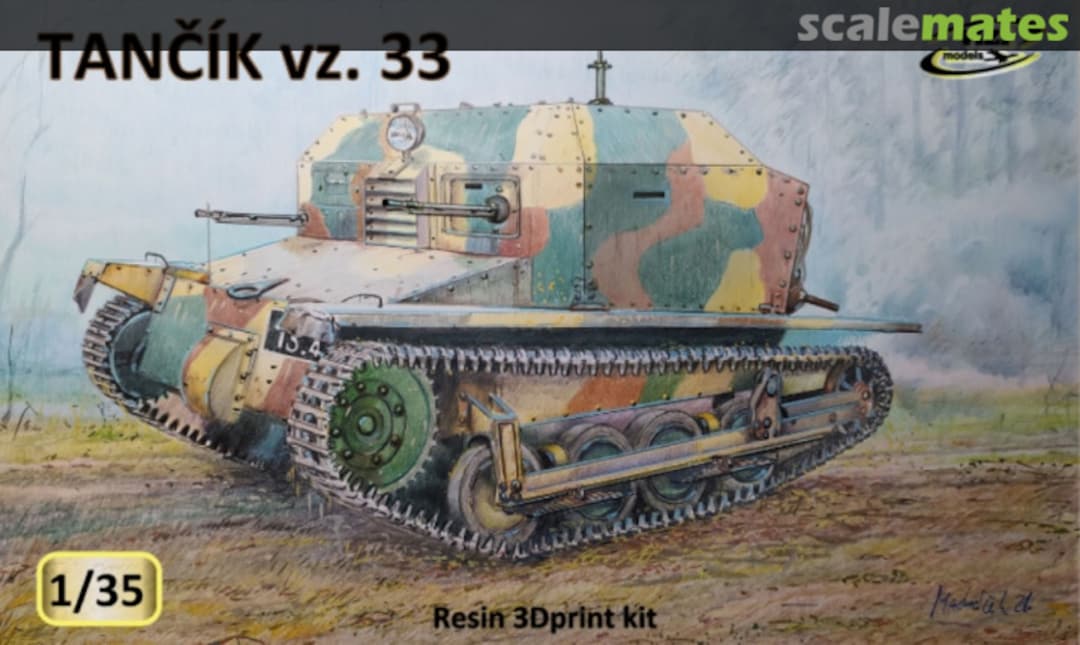 Boxart Tankette Praga 33 (Tančík vz. 33) VZ35008 ViZi models