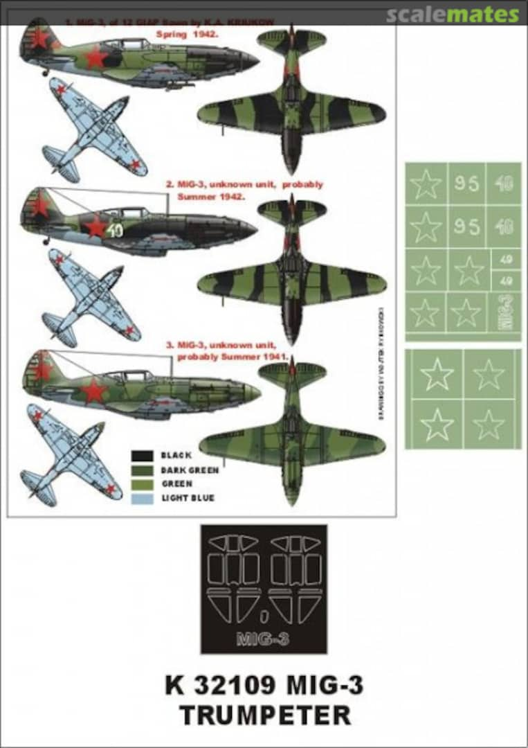 Boxart Mikoyan-Gurevich MiG-3 K32109 Montex