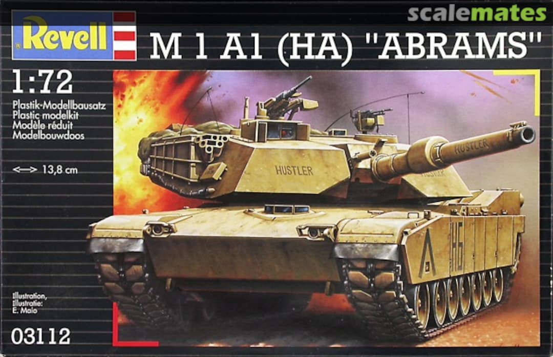 Boxart M1A1 (HA) Abrams 03112 Revell