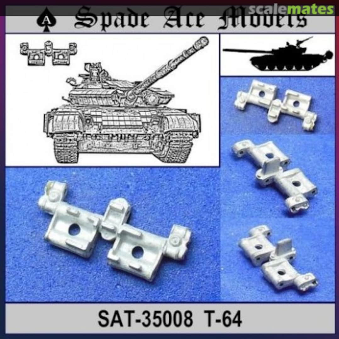 Boxart T-64 Metal Tracks SAT-35008 Spade Ace Models