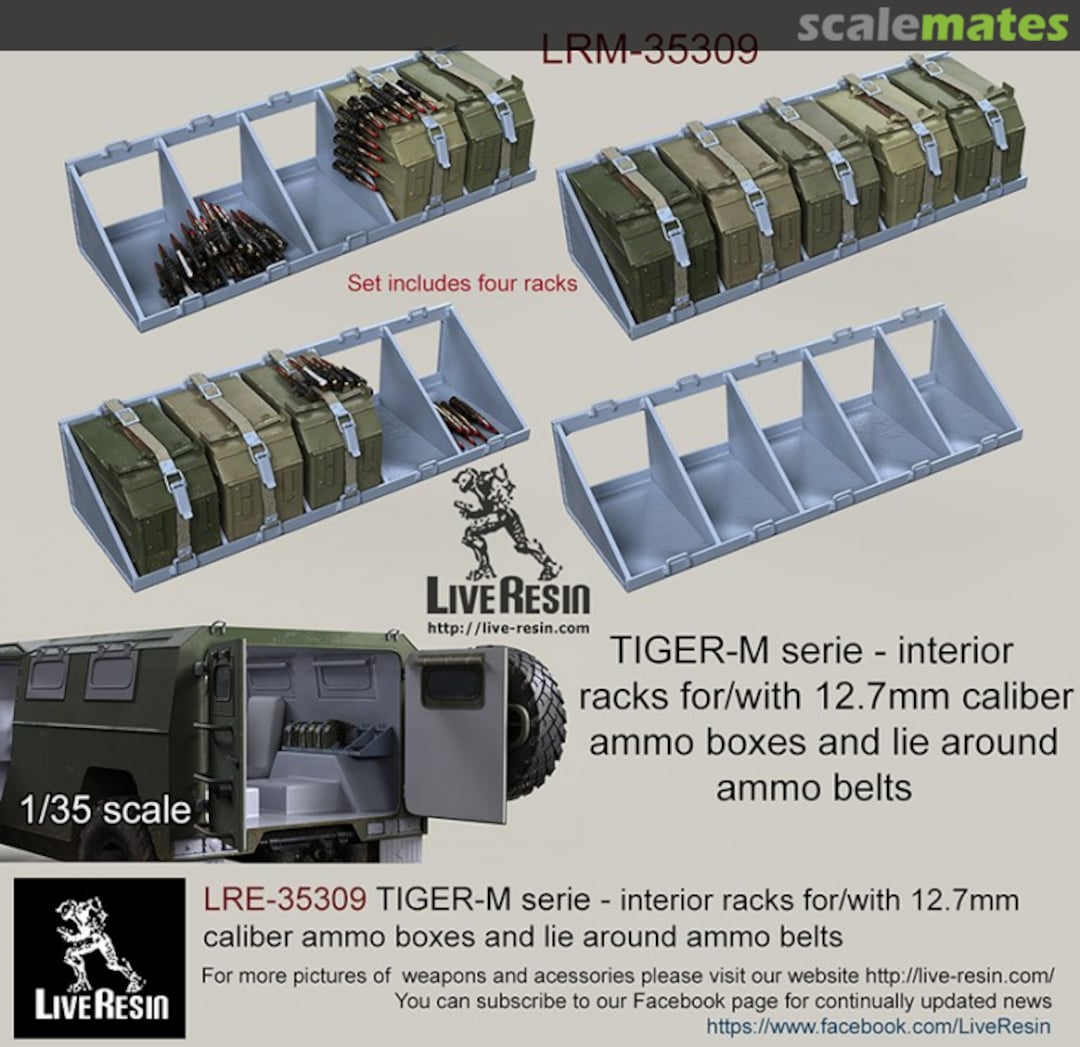 Boxart TIGER-M serie - interior racks LRE-35309 Live Resin