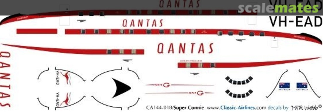 Boxart Qantas Super Constellation CA144-018 Classic Airlines