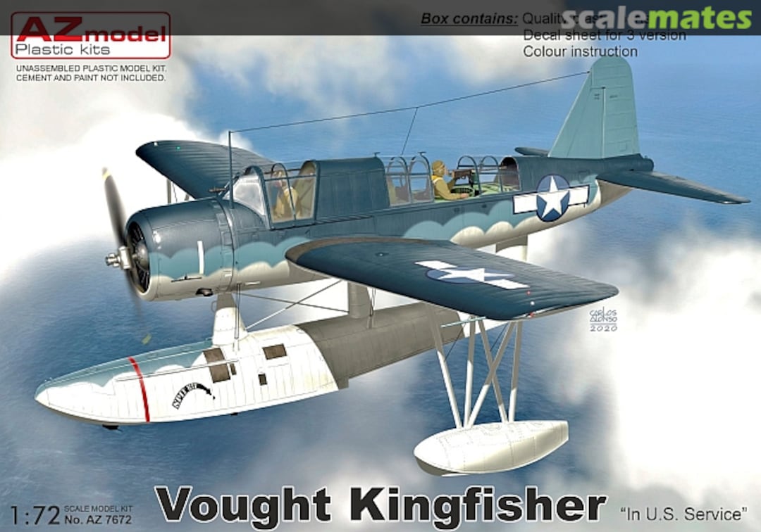 Boxart Vought Kingfisher "In U.S. Service" AZ7672 AZmodel