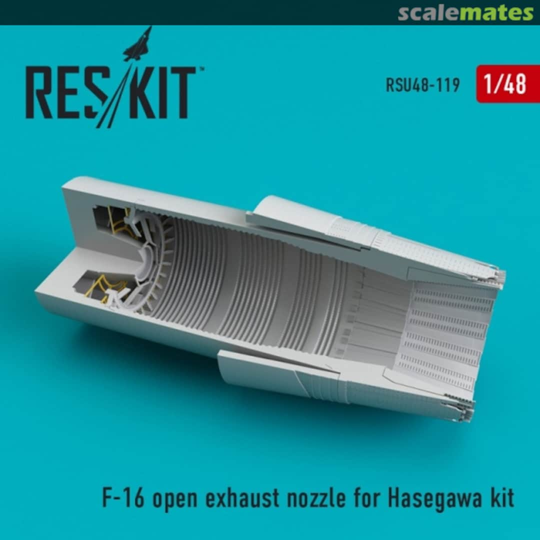 Boxart F-16 open exhaust nozzle RSU48-0119 ResKit