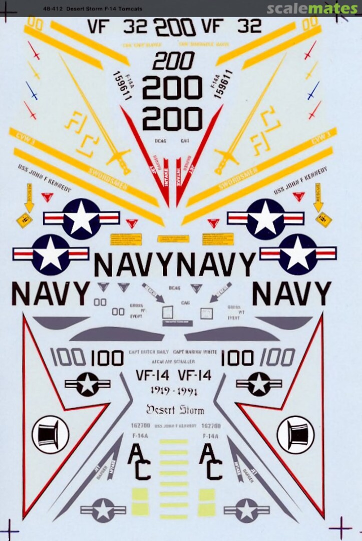 Boxart Desert Storm F-14 Tomcats 48-0412 SuperScale International