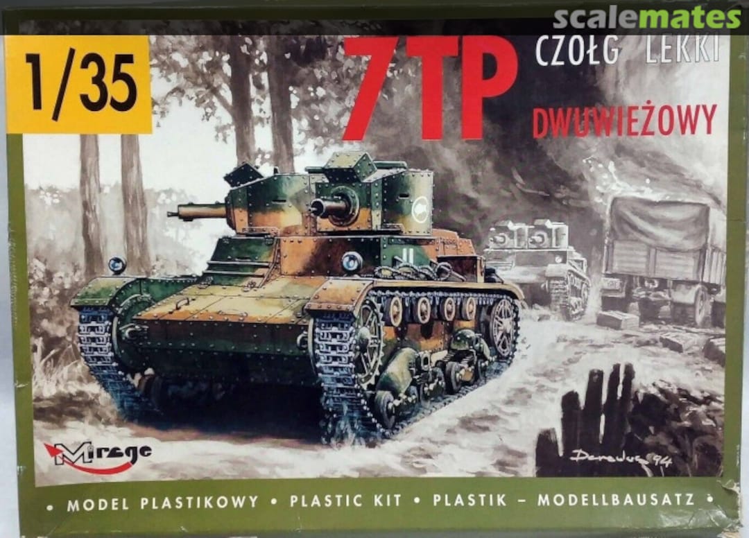 Boxart Czołg Lekki 7 TP Dwuwieżowy 35302 Mirage Hobby