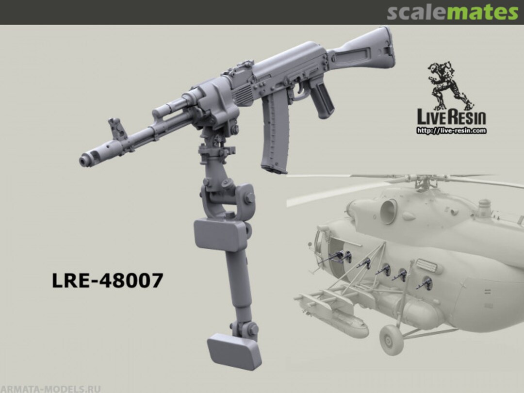 Boxart AK-74 in illuminator Mi-8/Mi-24 6 pcs LRE-48007 Live Resin