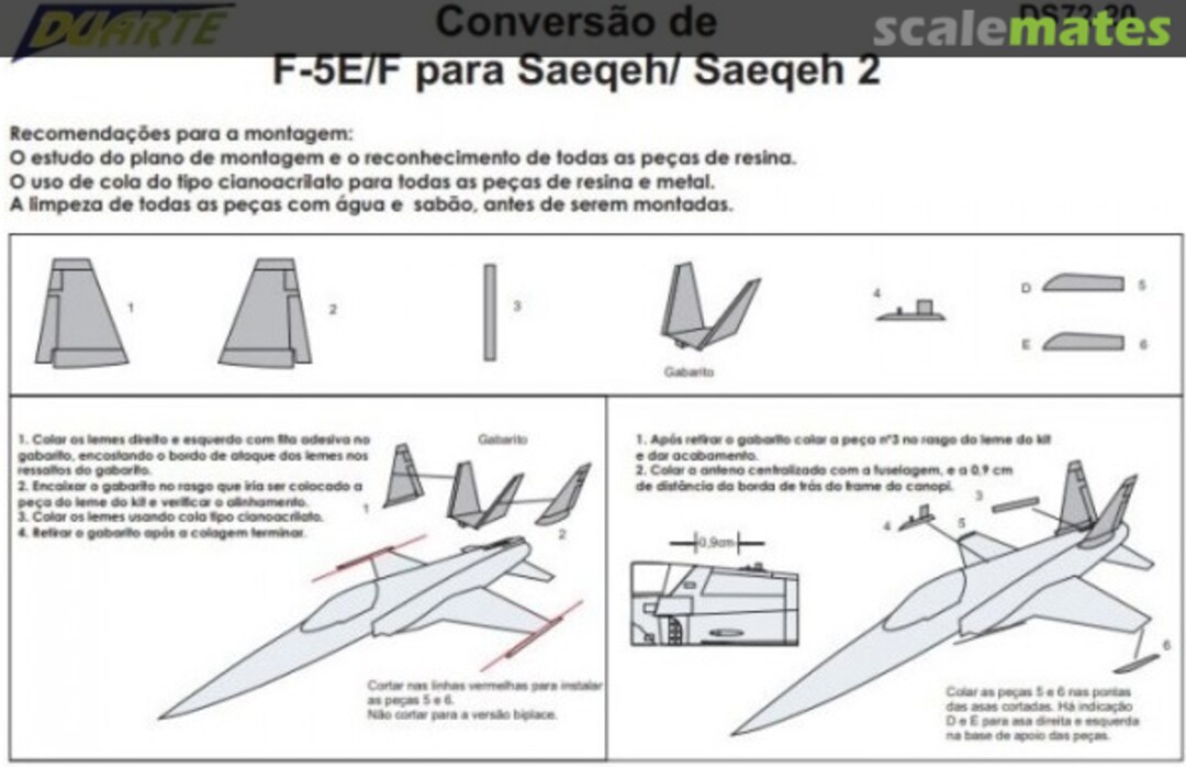 Boxart Set de conversão F-5 para Saeqeh DS72-20 Duarte