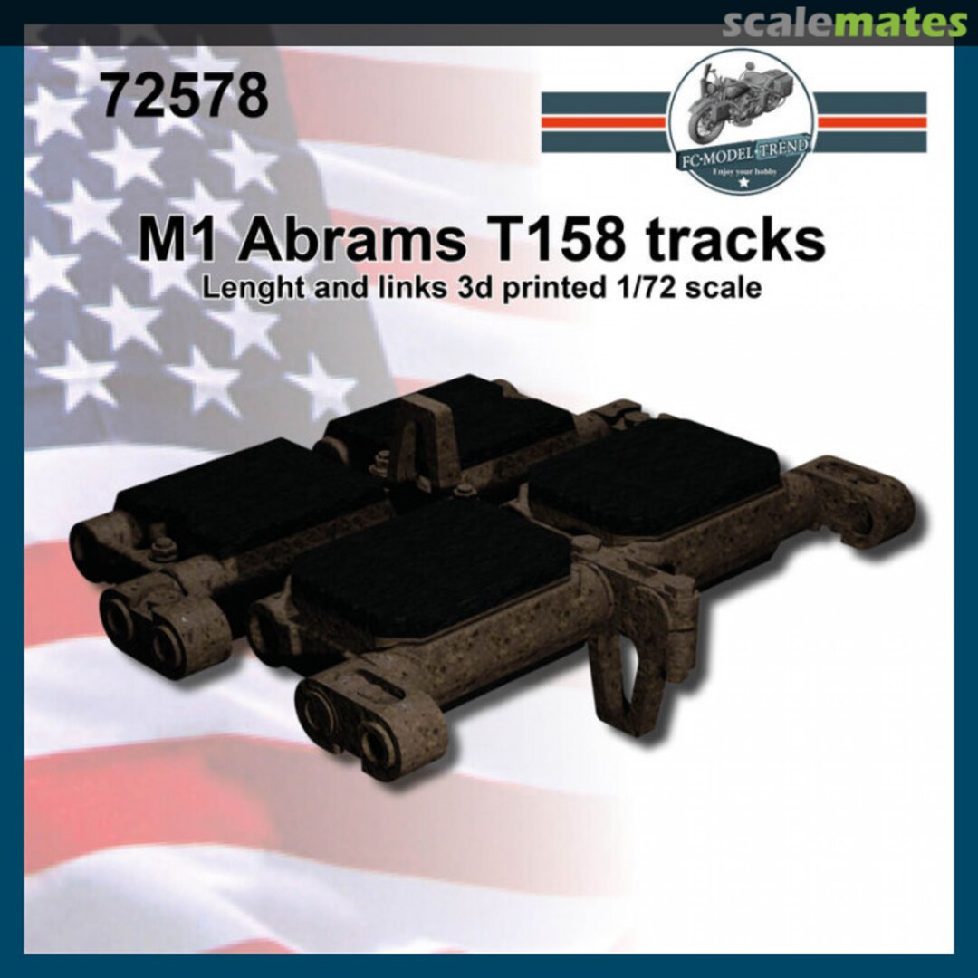 Boxart M1 Abrams T158 tracks 72578 FC Model Trend