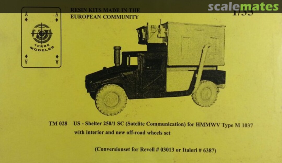 Boxart US-Shelter 250/1 SC (Satellite Communication) for HMMWV Type M1037 TM 028 Terre Modeles