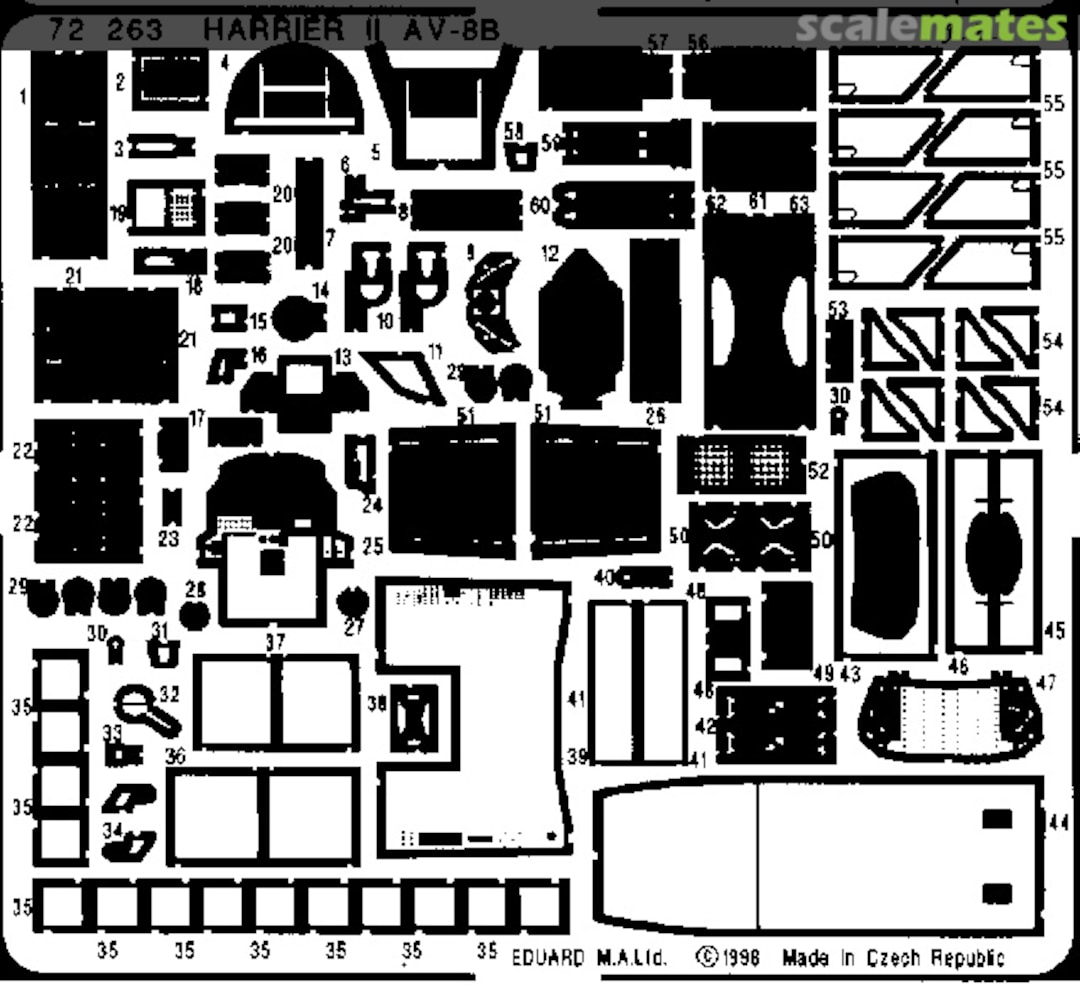 Boxart Harrier II AV-8B 72263 Eduard