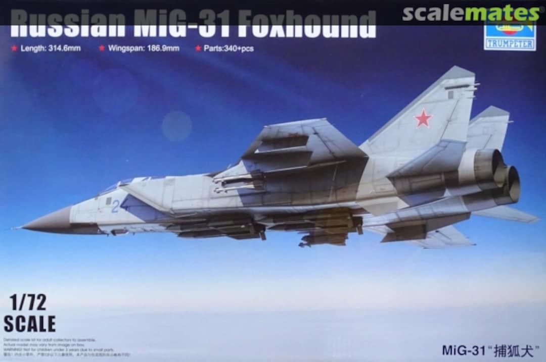 Boxart MiG-31 Foxhound 01679 Trumpeter