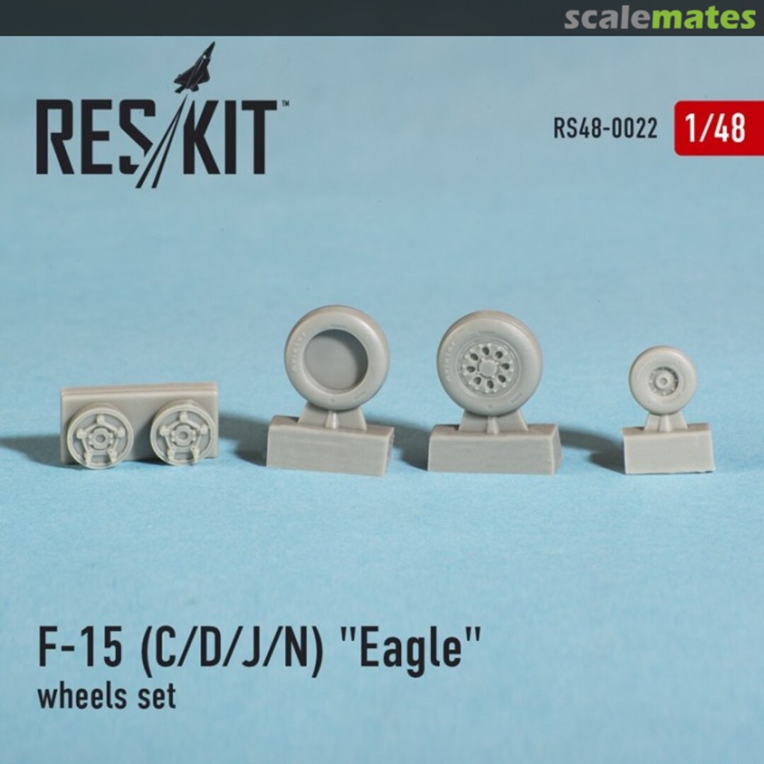 Boxart McDonnell DouglasF-15 (C/D/J/N) "Eagle" wheels set RS48-0022 ResKit