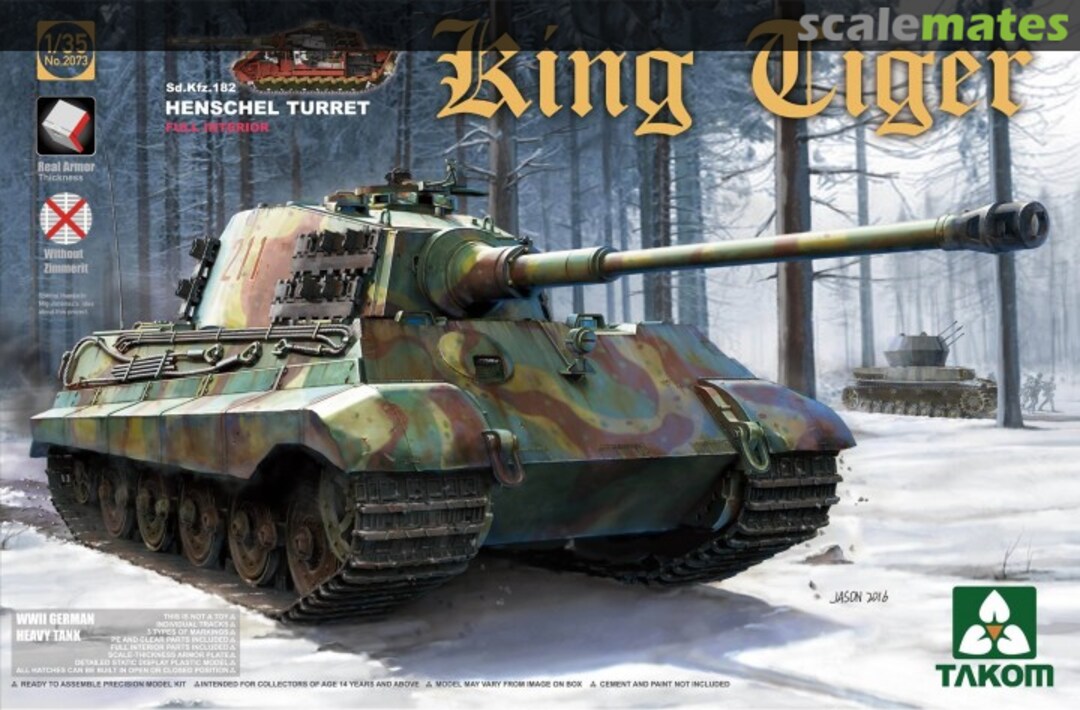 Boxart King Tiger 2073 Takom