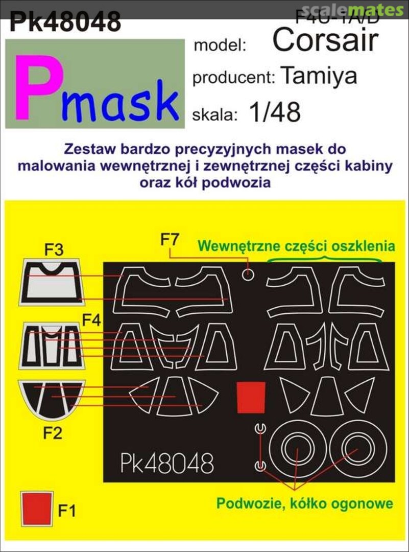 Boxart F4U-1A/D Corsair PK48048 Pmask