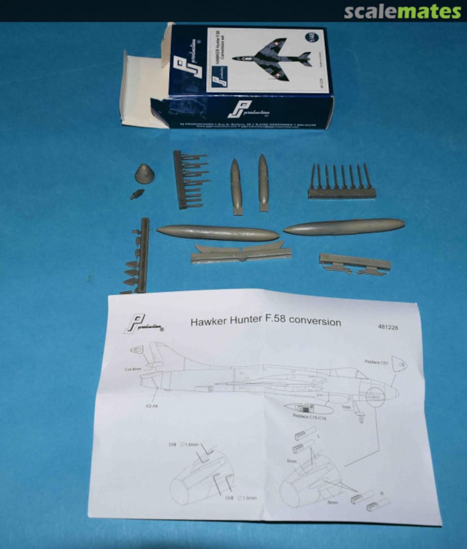 Boxart Hawker Hunter F.58 Conversion Kit 481228 PJ Production