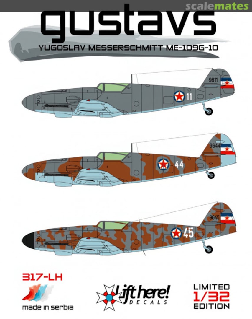 Boxart Gustavs 317-LH Lift Here Decals