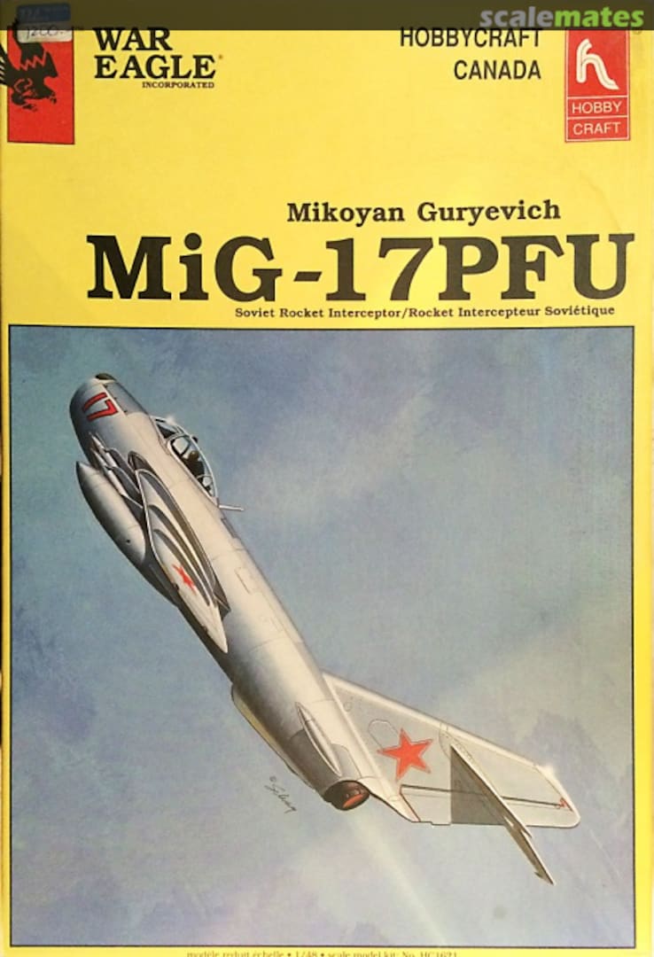 Boxart Mikoyan Gurevich MiG-17PFU HC1621 Hobbycraft