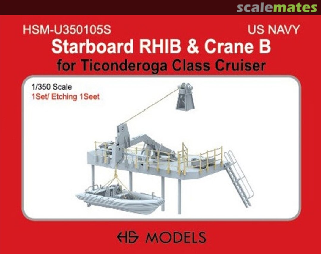 Boxart Starboard RHIB and Crane B HSM-U350105S HS Models