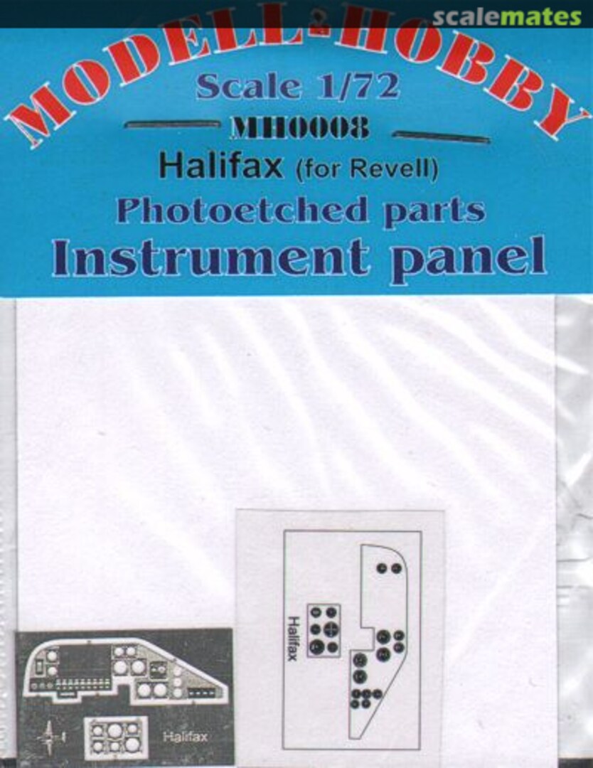 Boxart Halifax Instrument panel MH0008 Modell-Hobby