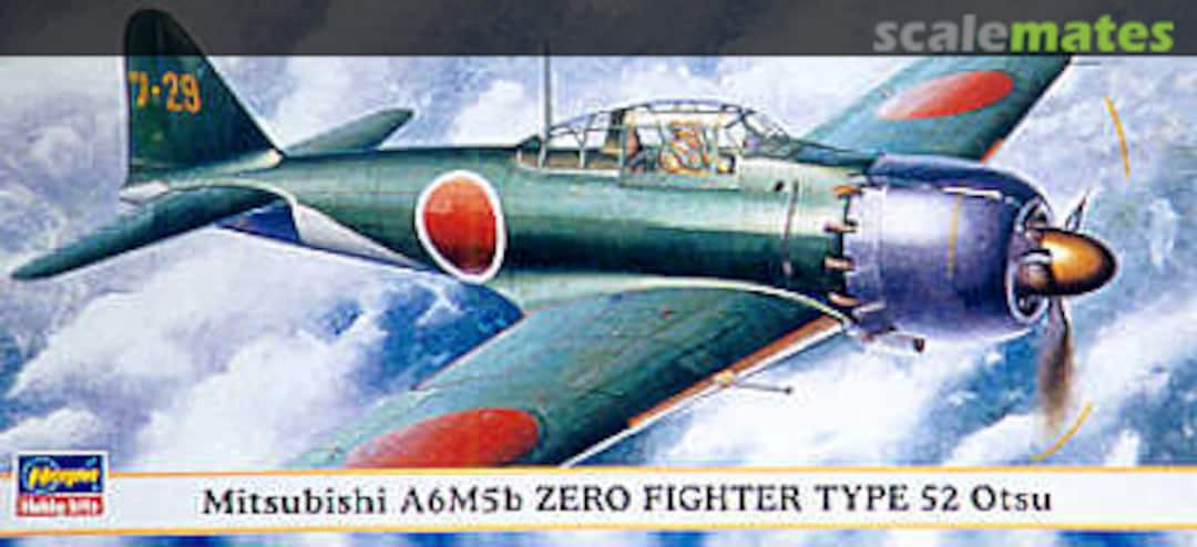 Boxart Mitsubishi A6M5b Zero Type 52 Otsu 00272 Hasegawa