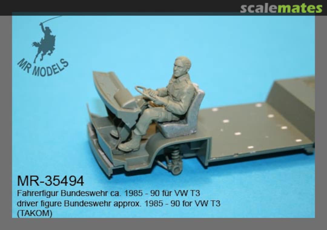 Boxart driver figure Bundeswehr approx. 1985 - 90 for VW T3 MR-35494 MR Modellbau