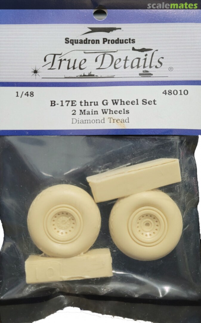 Boxart B-17 E-G main wheel set 48010 True Details