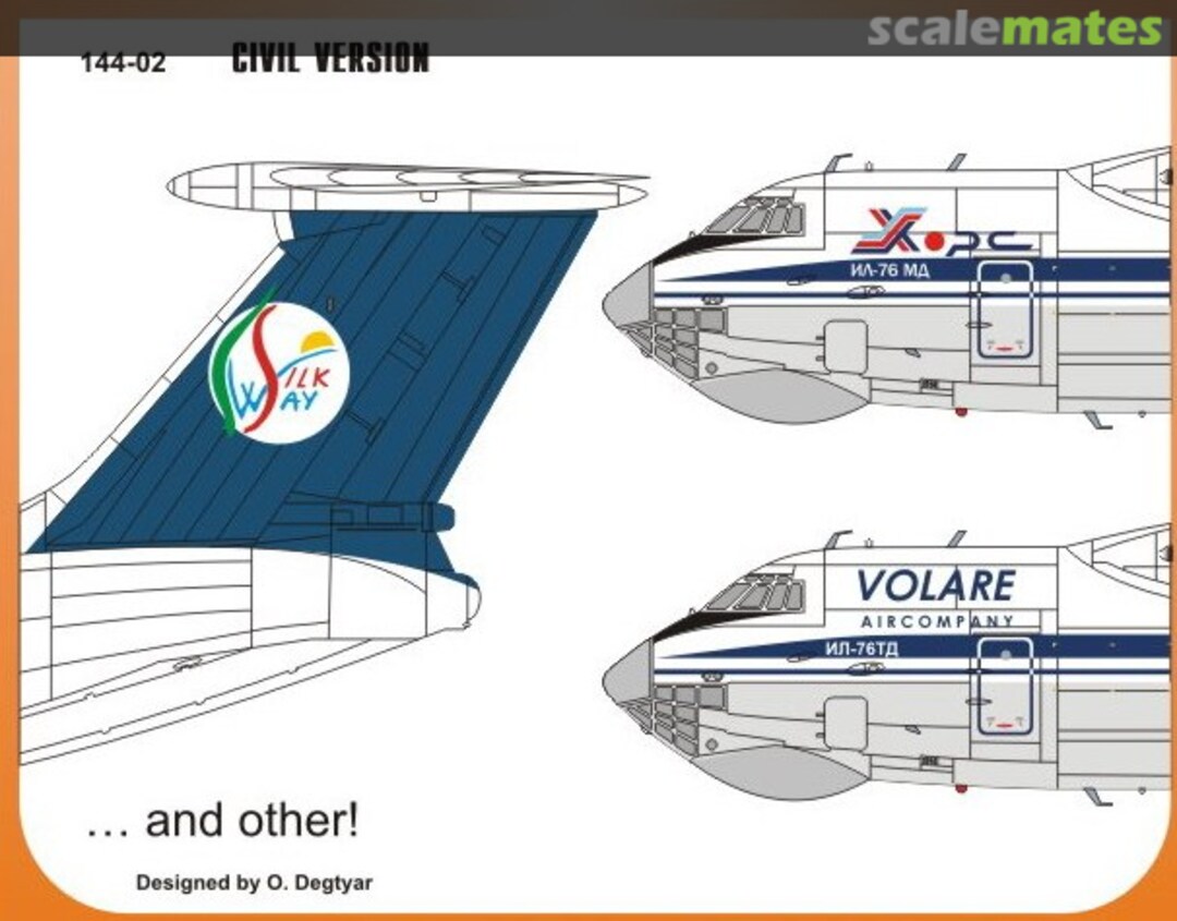 Boxart IL-76 Candid 144-02 Authentic Decals