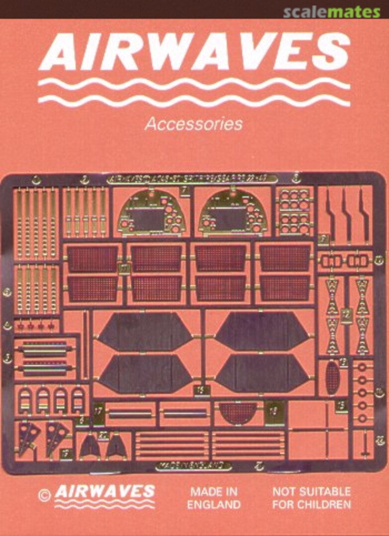 Boxart Spitfire F.22 & Seafire FR.47 Cockpit Set AC4880 Airwaves