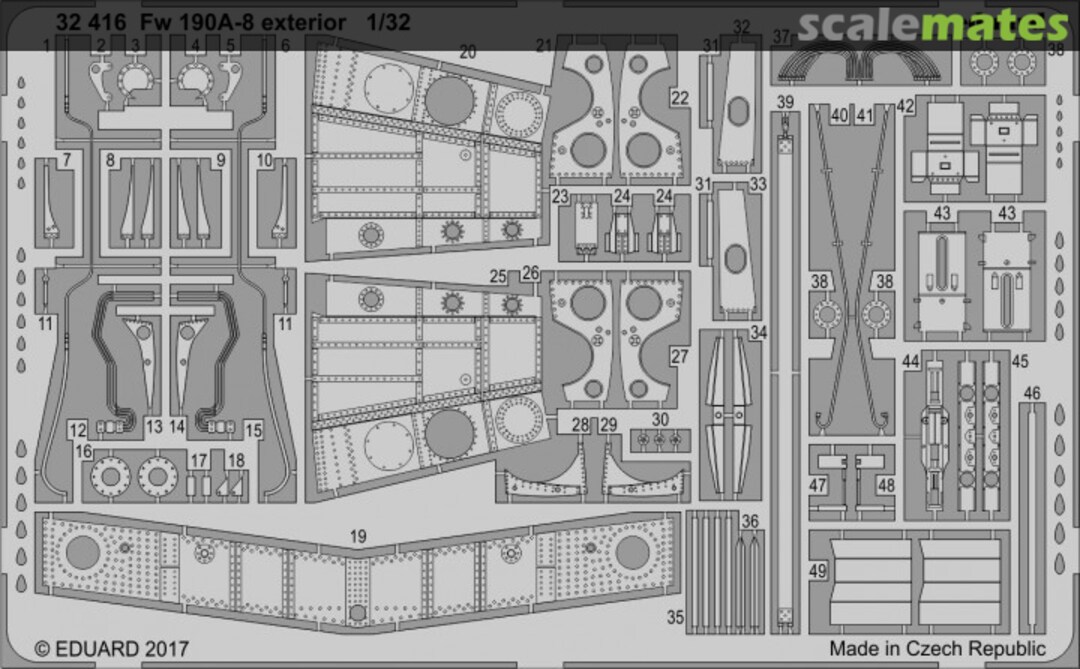 Boxart Fw 190A-8 exterior 32416 Eduard