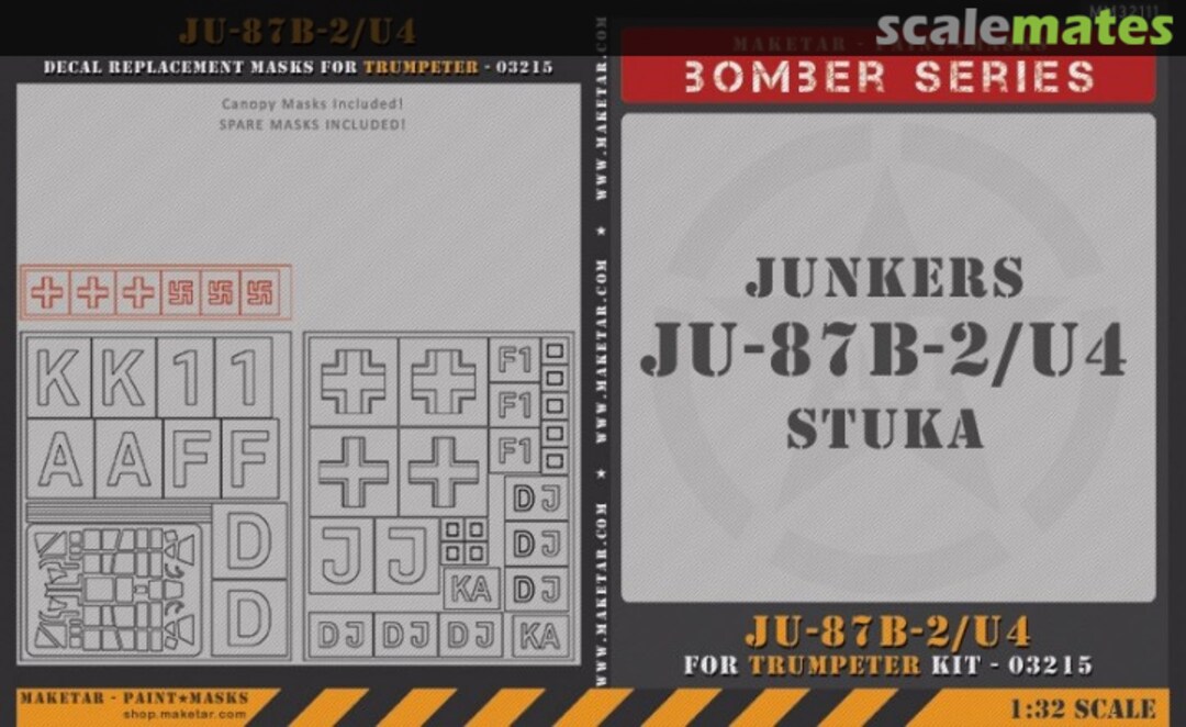 Boxart Junkers Ju-87B-2/U4 Stuka MM32111 Maketar