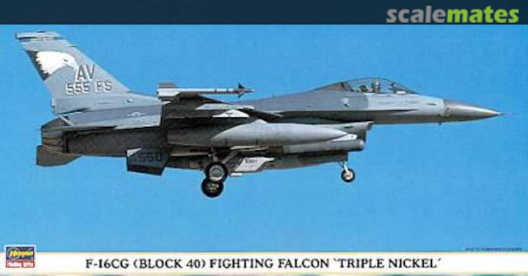 Boxart F-16CG (Block 40) Fighting Falcon `Triple Nickel´ 09368 Hasegawa