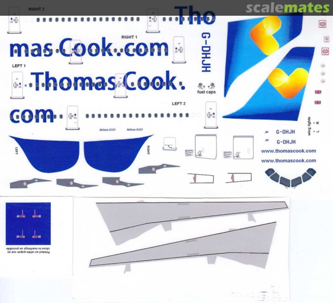 Boxart ThomasCook.com Airbus A321  RichW Decals