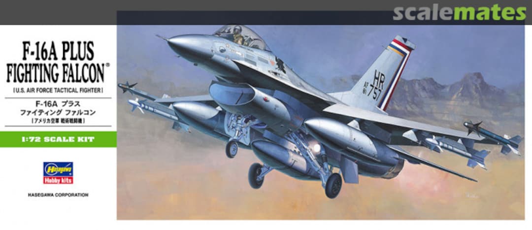 Boxart F-16A Plus Fighting Falcon 01231 Hasegawa