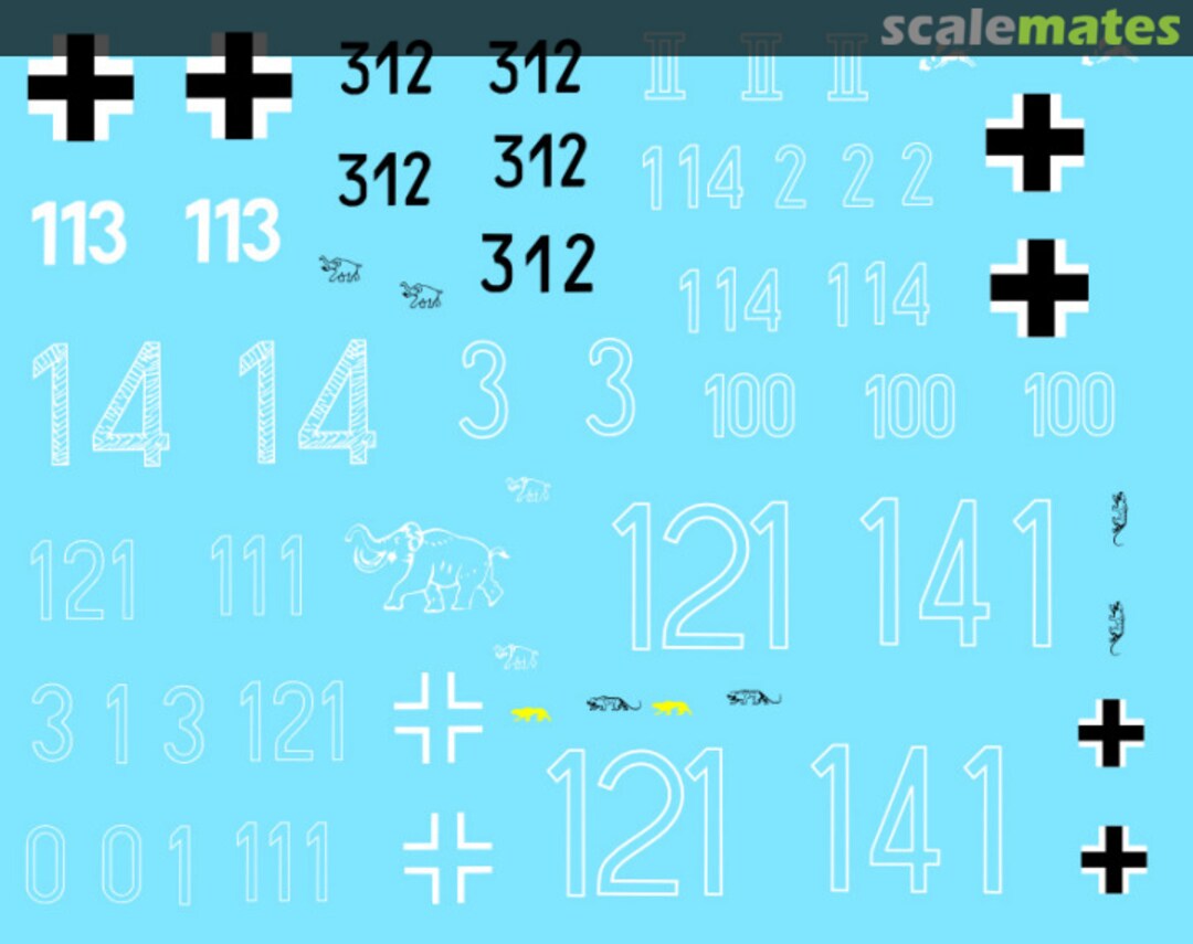 Boxart Pz.kpfw. VI Tiger I - Part I 501, 502, 505, sPzAbt 72027 Colibri Decals