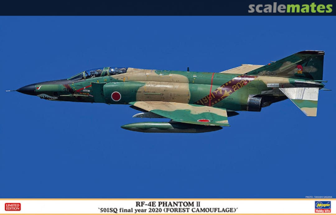 Boxart RF-4E Phantom II `501SQ Final Year 2020 (Forest Camouflage)´ 07490 Hasegawa