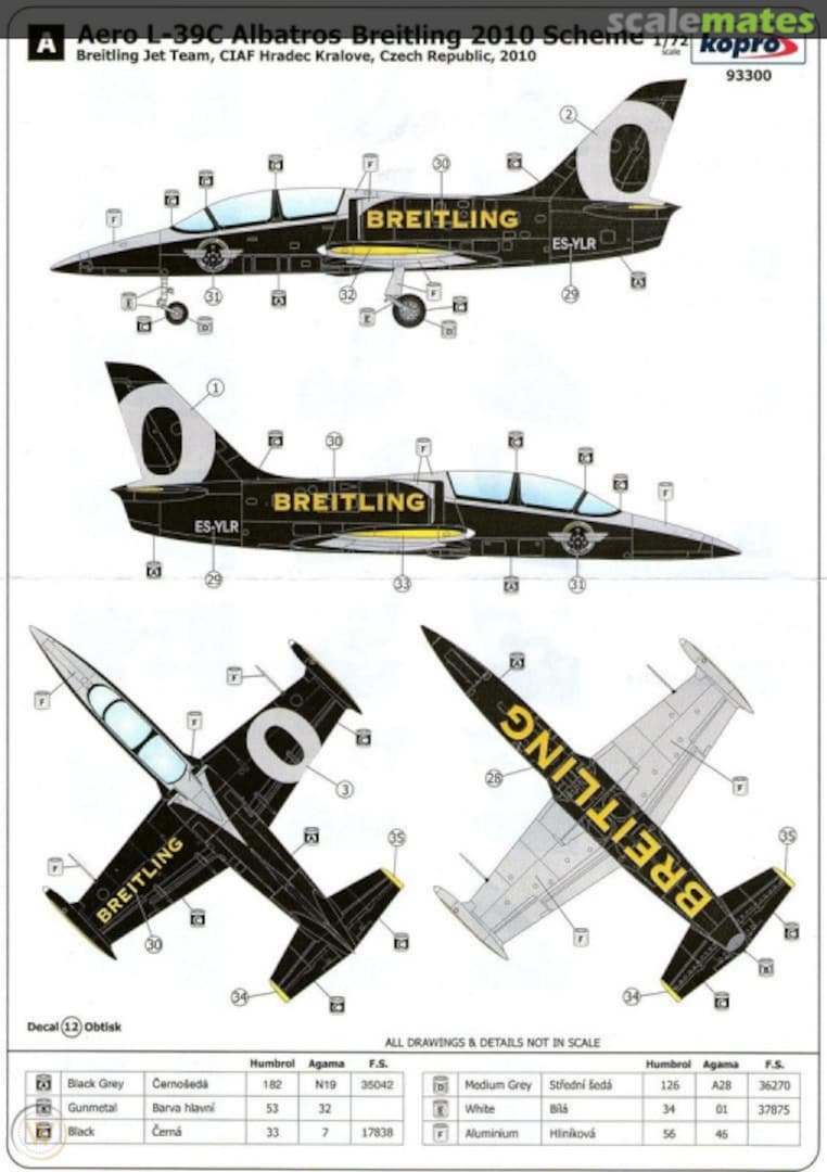 Boxart L-39C Breitling Jet Team 2010 93300 Kopro