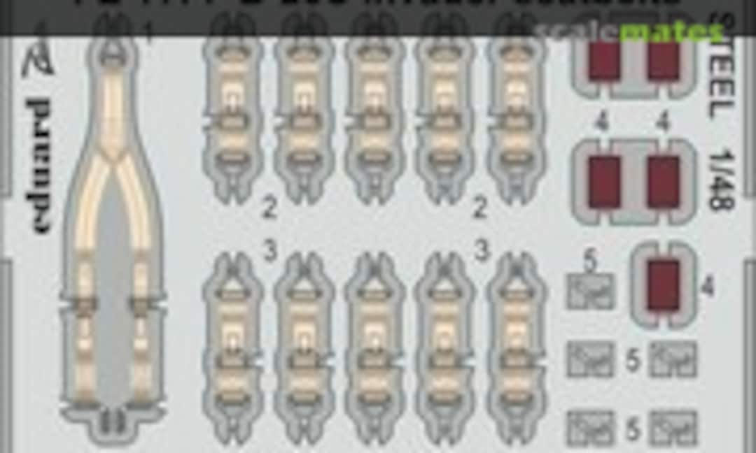 1:48 B-26C Invader seat belts (steel) (Eduard FE1114)