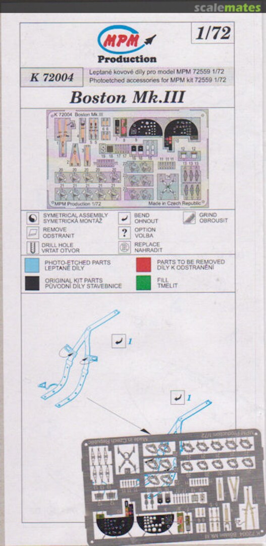 Boxart Boston Mk.III K 72004 MPM Production