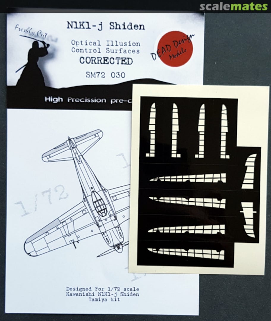 Boxart N1K1-j Shiden - Optical Illusion Control Surfaces (CORRECTED) SM72030 DEAD Design Models