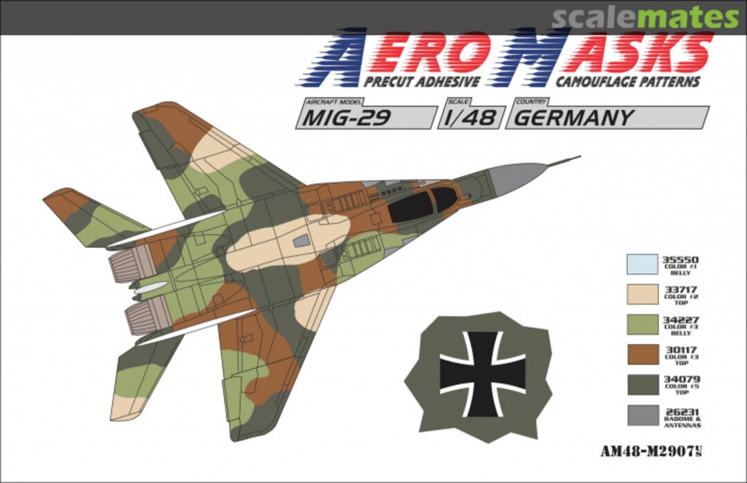 Boxart Mig-29 Germany AM48-M2907 AeroMasks