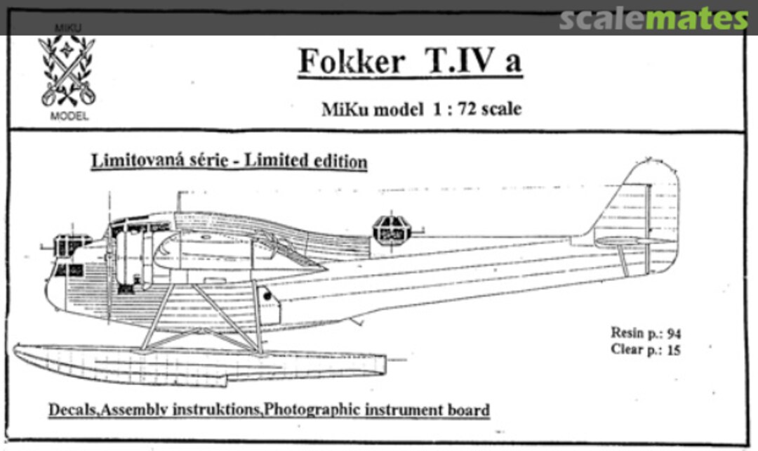 Boxart Fokker T.IVa 72031 MiKu